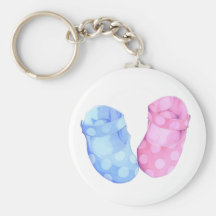 Baby Twins Booties Keychain