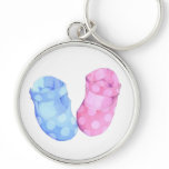 Baby Twins Booties Premium Keychain