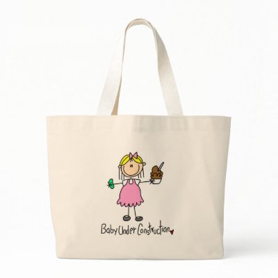 Baby Under Construction Bag by stick_figures