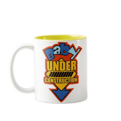 Baby Under Construction Mug by crazycoolbaby