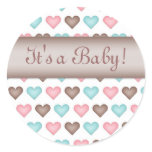 Baby Unisex Hearts Sticker