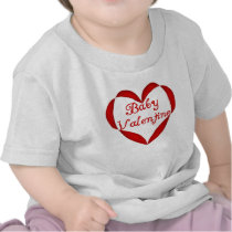 Baby Valentine Red Heart Tees