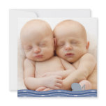 Baby Whale Photo Birth Announcement invitations
