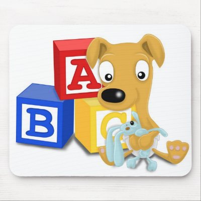 baby whippet and cuddly bunny mouse mats by c_m_smith