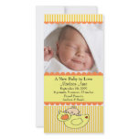 Baby with Duck PHOTO Birth Announcement Photo Greeting Card