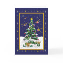 Baby Yellow Dragons Christmas Card