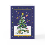Baby Yellow Dragons Christmas Card