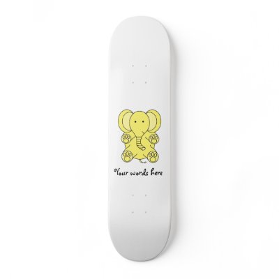 Baby yellow elephant skate deck by Brothergravydesigns
