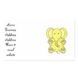 Baby yellow elephant rectangle sticker
