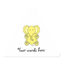 Baby yellow elephant sticker