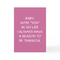 BABY, YOU DEFINE LOVE CARD