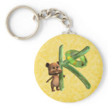BabyBear Toon Monogram K Key Chain