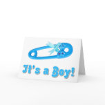 babyboy shower invitation greeting card