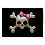 Babydoll goth skull Card