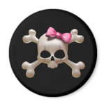Babydoll goth skull Magnet