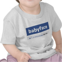 babyface funny social networking parody shirts