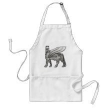 Babylonian Winged Bull Lamassu Apron