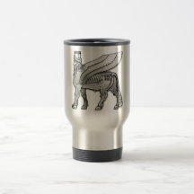 Babylonian Winged Bull Lamassu Coffee Mugs