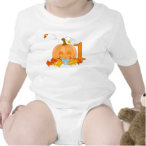Baby's 1st Birthday Pumpkin with Pacifier Shirt