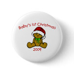 Baby's 1st Christmas 2009 (Teddy Bear) buttons