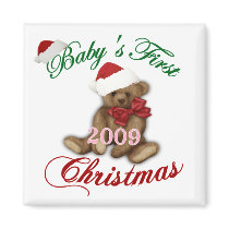 Babys 1st Christmas Magnets