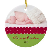 Baby's 1st Christmas - Ribbon (green)