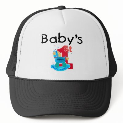 Baby's 1st Happy Birthday Hats by LilYears