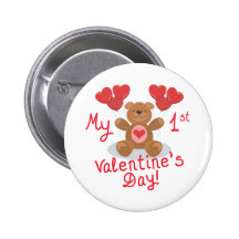 Baby's 1st Valentine's Day Button