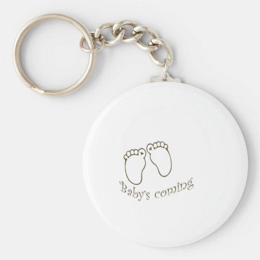 babys coming feet key chains