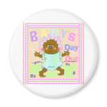 Baby's Day Out African Baby Refrigerator Magnets