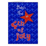 Baby's First 4th of July Greeting Card