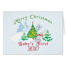 Baby's First Christmas 2010 Card