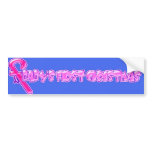 BABYS FIRST CHRISTMAS BUMPER STICKER