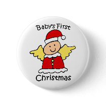 Baby's first Christmas button