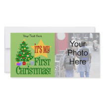 Baby's First Christmas Customisable Photo Cards