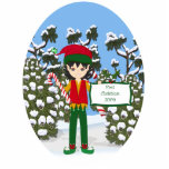 Baby's First Christmas Elf Ornament photo sculptures