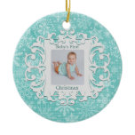 Babys First Christmas Holiday Photo Christmas Ornament