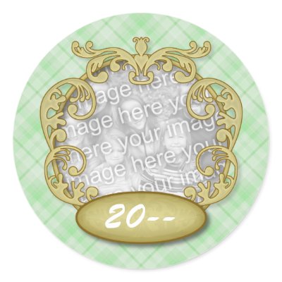 Baby's First Christmas Light Green Plaid by OrangeBirdDesigns
