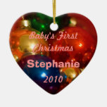 baby's first Christmas ornamanet, girl Ornaments