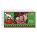 Baby's First Christmas Photo Card photo cards