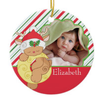 Baby's First Christmas Photo Ornament Deer