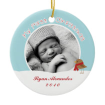 Baby's First Christmas Photo Ornaments