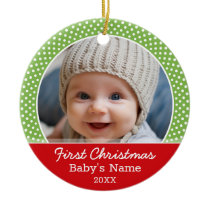 Baby's First Christmas Photo - Single Sided