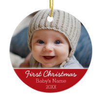 Baby's First Christmas Photo - Single Sided