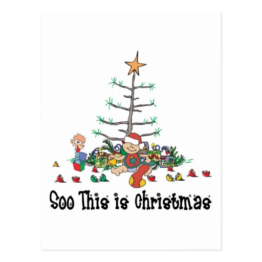 Baby's First Christmas Postcard