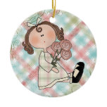 Babys First Christmas Whimsical Plaid Little Girl