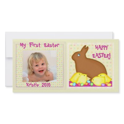 Baby's First Easter Personalised Photo Card by jamiecreates1