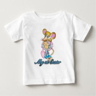 Baby's First Easter T Shirt With Cute Little Mouse
