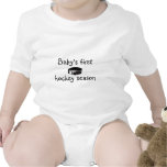 Baby's first hockey season tshirt