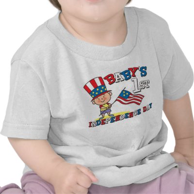 Baby's First Independence Day Tshirts by konceptskids